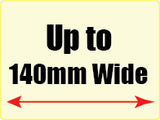 Label 80mm (H) x 140mm (W)