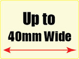 Label 80mm (H) x 40mm (W)