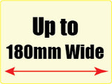 Label 60mm (H) x 180mm (W)