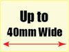 Label 80mm (H) x 40mm (W) - Short Run Labels - print from just 100 labels - Lowest prices