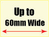 Label 80mm (H) x 60mm (W) - Short Run Labels - print from just 100 labels - Lowest prices