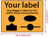Label 80mm (H) x 160mm (W) - Short Run Labels - print from just 100 labels - Lowest prices